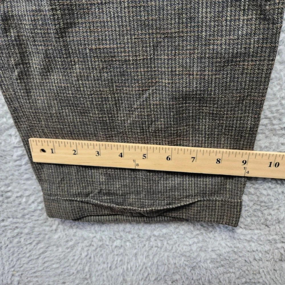 Keaton Chase Grid Cuffed Trouser Pants Men's (Fits 36x29) Retro Business Casual‎